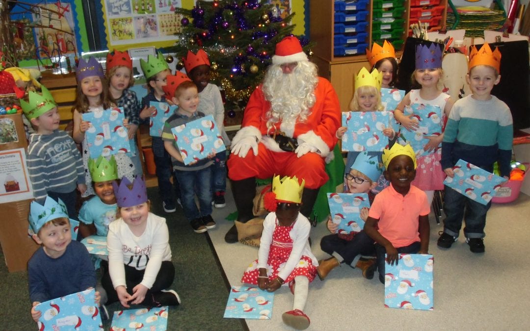 Santa visits Nursery