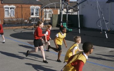 Year 4’s ‘tag’ in for a game of rugby