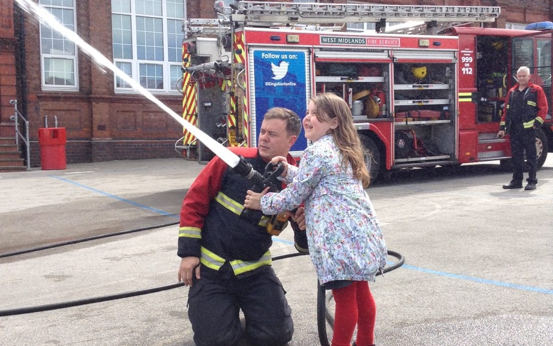 Fire Officers visit Reception