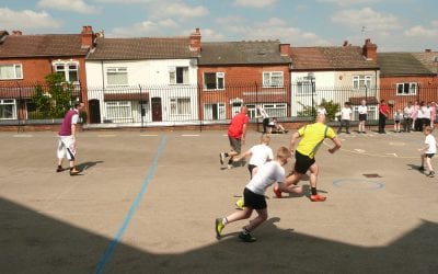 KS2 UNICEF Raffle Winners v Staff Football Match