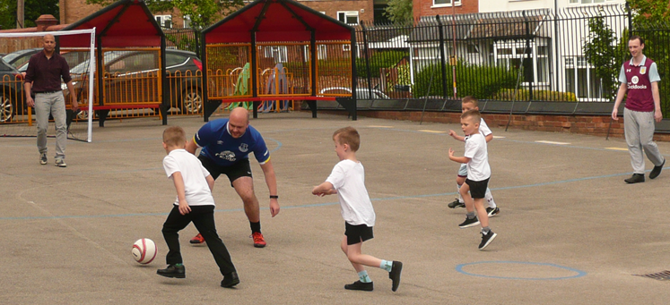 KS1 UNICEF Raffle Winners v Staff Football Match