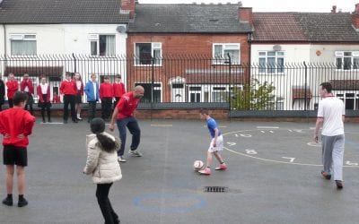 KS2 UNICEF Staff vs Children Football Match