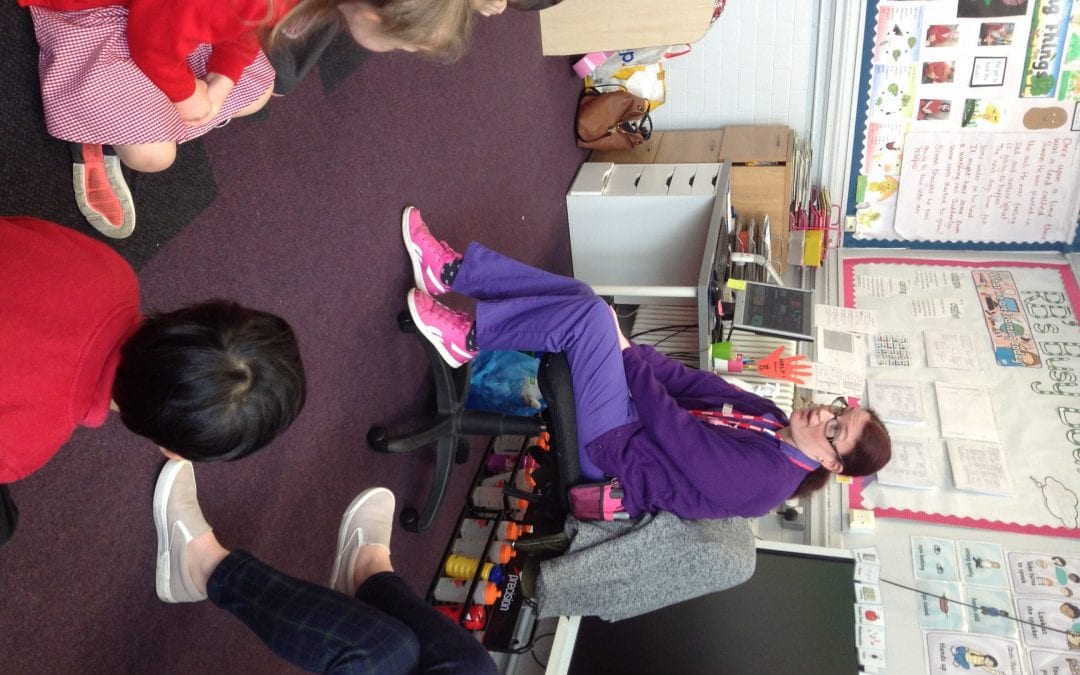 Amy the Veterinary Nurse visits Reception