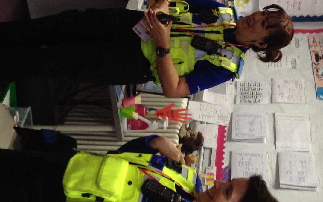 The Police visit Reception