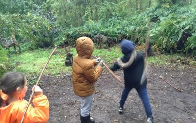 Year 3 experience the (soggy) Stone Age!